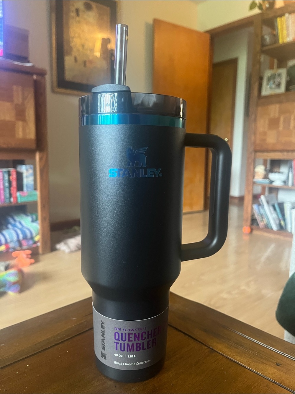 Stanley 40 oz The Flowstate Tumbler from the Black Chroma Collection BRAND NEW